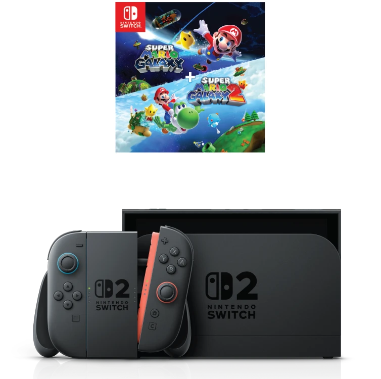 nintendo console and Super Mario game